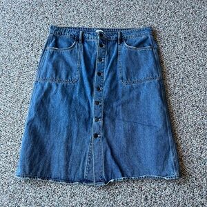 Old Navy Denim Button-Front Skirt